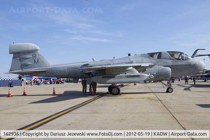 162936, Grumman EA-6B Prowler C/N P-119, EA-6B Prowler 162936 RM-09 from VMAQ-4 