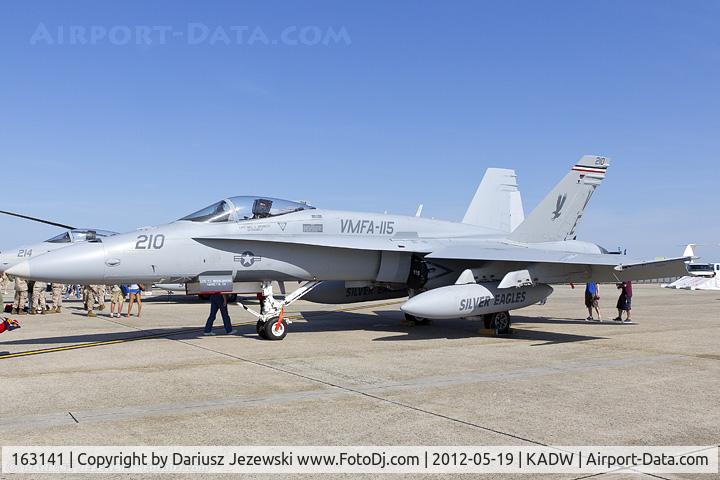 163141, McDonnell Douglas F/A-18A+ Hornet C/N 557/A465, F/A-18A Hornet 163141 VE-210 from VMFA-115 