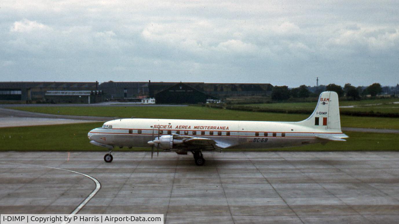 I-DIMP, 1954 Douglas DC-6B C/N 44417, Societa Aerea Mediterranea Douglas DC-6B I-DIMP at Ringway