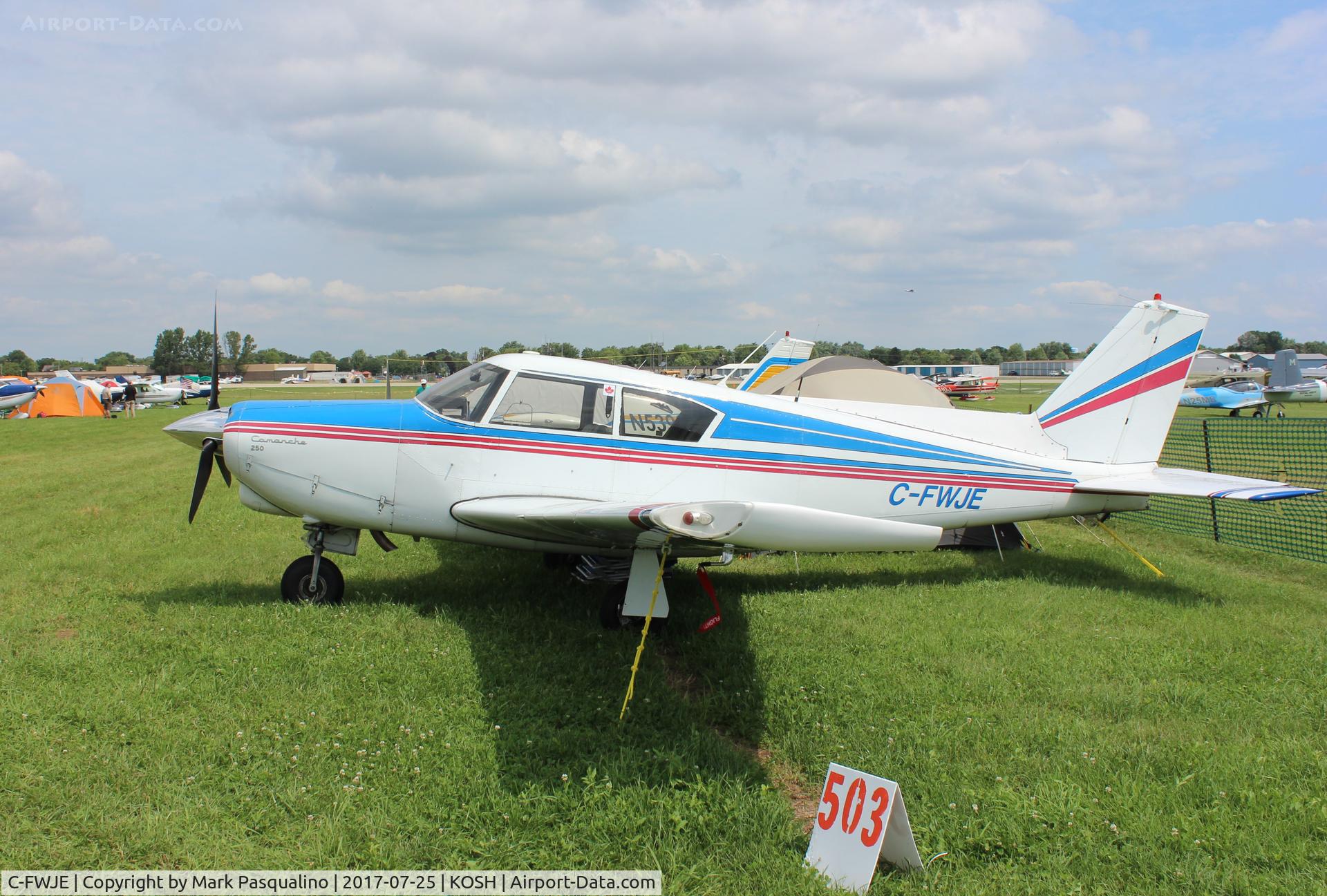 C-FWJE, 1961 Piper PA-24-250 Comanche C/N 24 2524, Piper PA-24-250