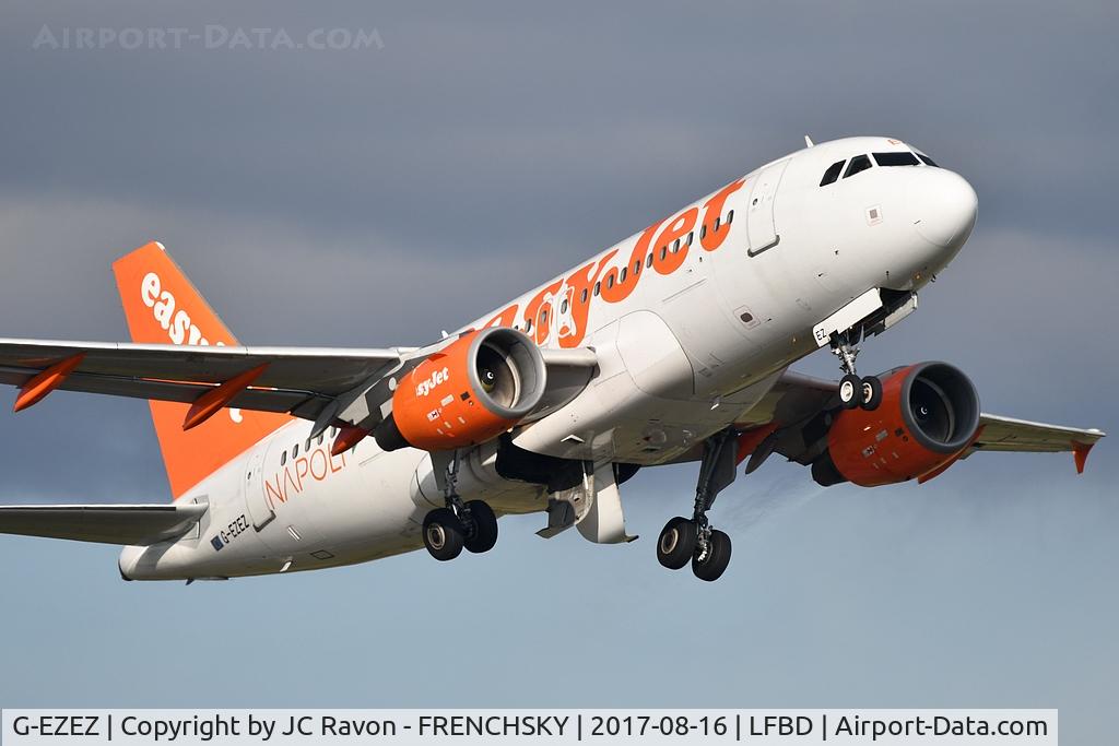 G-EZEZ, 2004 Airbus A319-111 C/N 2360, EasyJet (Love Napoli Livery) U21372 take off runway 23 to Geneva
