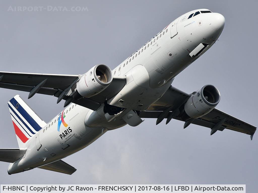 F-HBNC, 2010 Airbus A320-214 C/N 4601, AF6271 take off runway 23 to Paris Orly