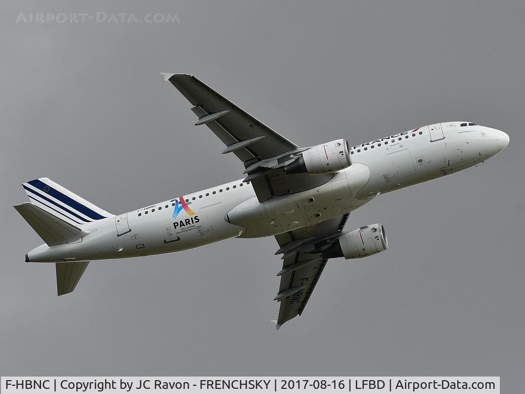 F-HBNC, 2010 Airbus A320-214 C/N 4601, AF6271 take off runway 23 to Paris Orly