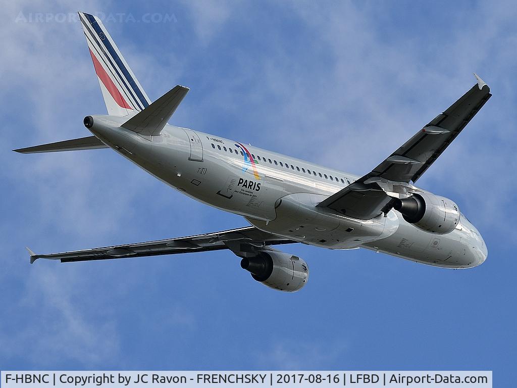 F-HBNC, 2010 Airbus A320-214 C/N 4601, AF6271 take off runway 23 to Paris Orly