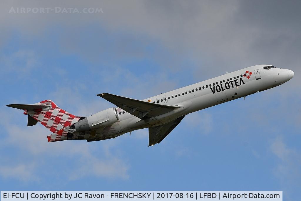 EI-FCU, 2005 Boeing 717-2BL C/N 55190, V72402 take off runwau 23 to Bastia (BIA)