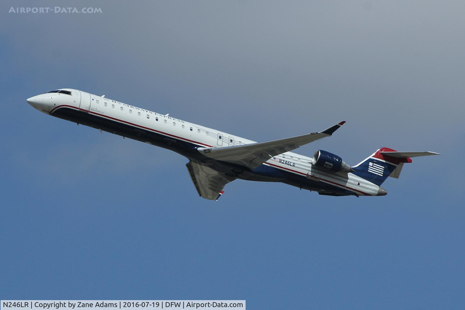 N246LR, 2009 Bombardier CRJ-900LR (CL-600-2D24) C/N 15239, Departing DFW Airport