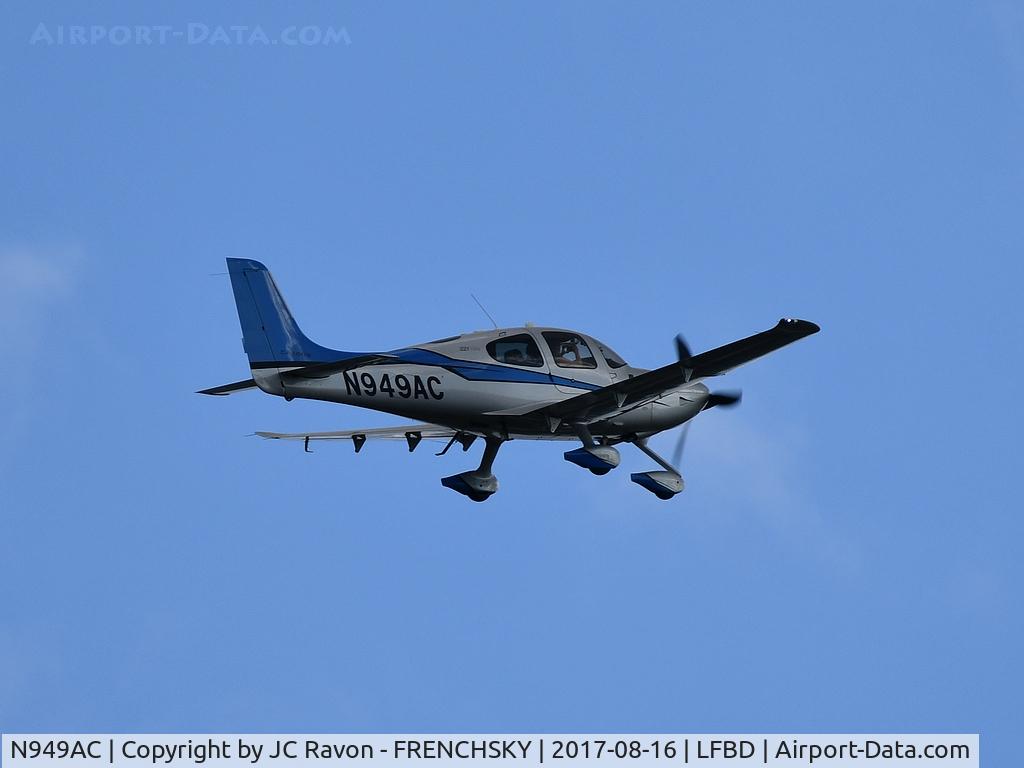 N949AC, 2014 Cirrus SR22T C/N 0833, take off runway 23