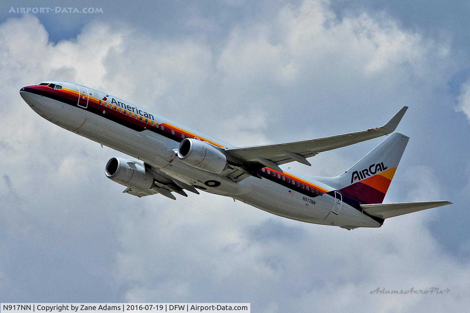 N917NN, 2013 Boeing 737-823 C/N 29572, Departing DFW Airport