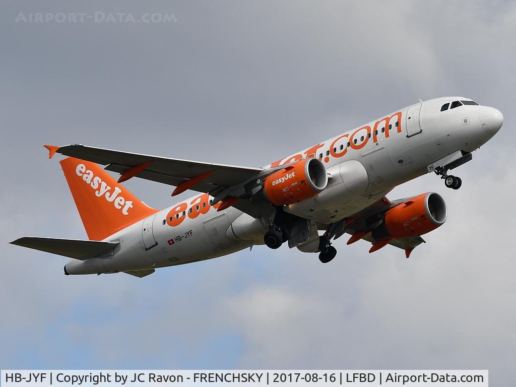HB-JYF, 2011 Airbus A319-111 C/N 4778, Topswiss U21104 take off runway 23 to Basel (BSL)