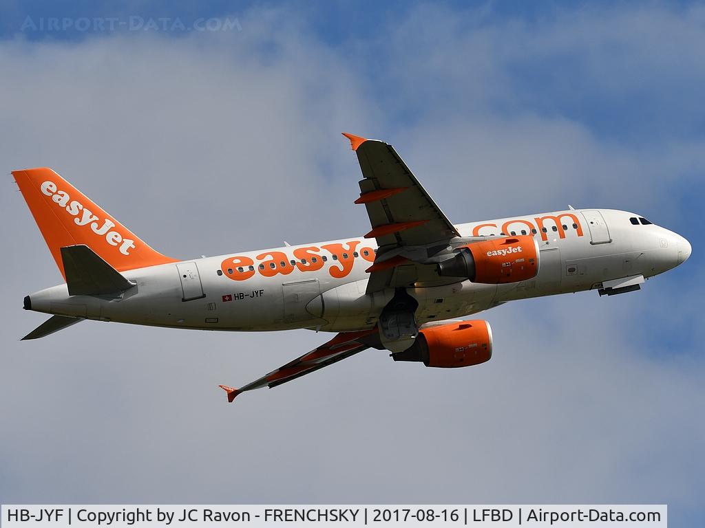 HB-JYF, 2011 Airbus A319-111 C/N 4778, Topswiss U21104 take off runway 23 to Basel (BSL)