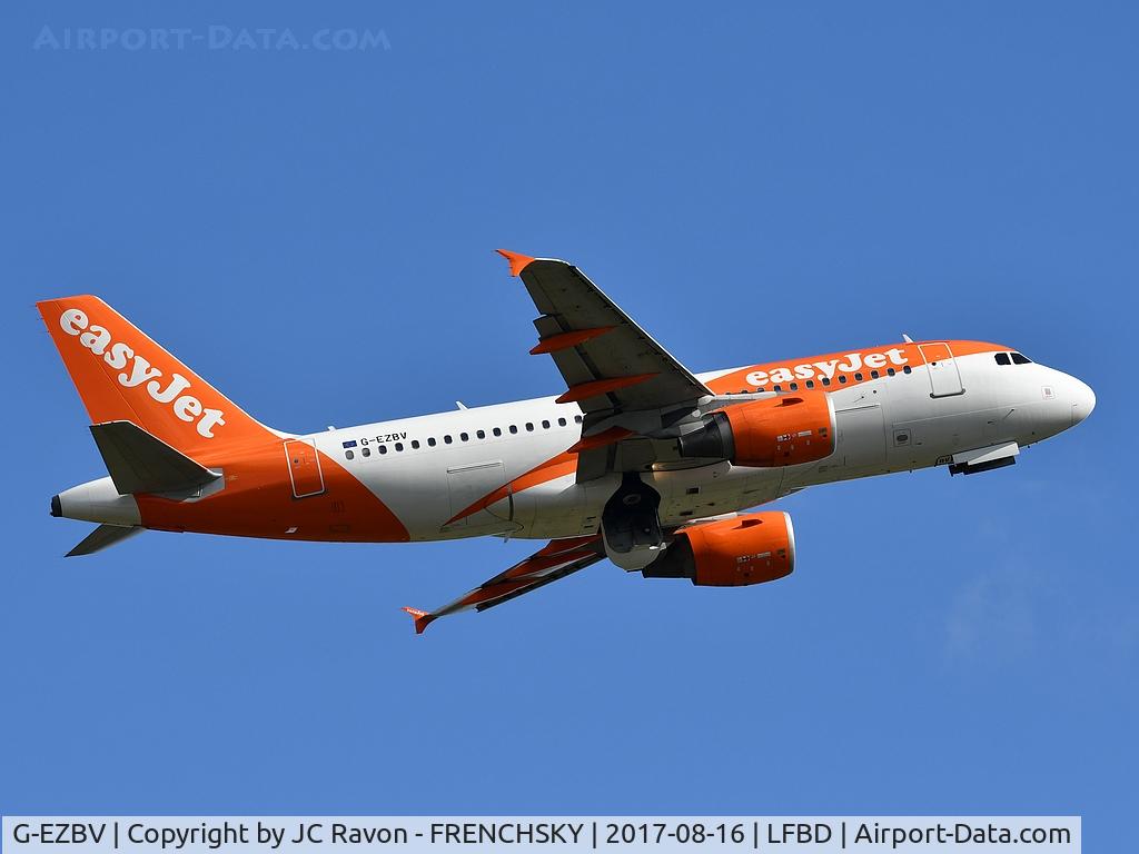G-EZBV, 2007 Airbus A319-111 C/N 3122, easyJet UK U22034 take off runway 23 destination London Luton (LTN)
