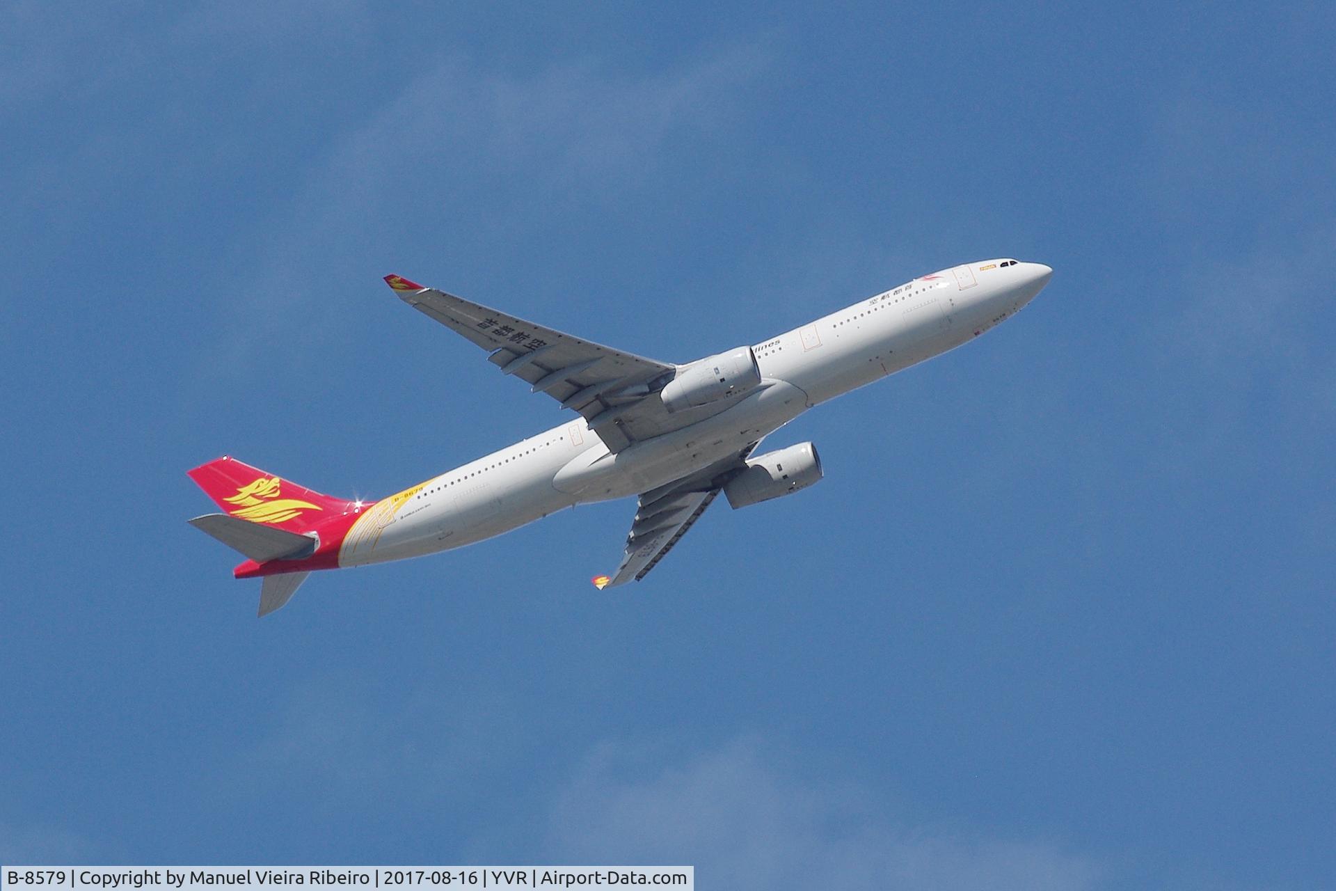 B-8579, 2016 Airbus A330-343 C/N 1763, Departure from Vancouver
