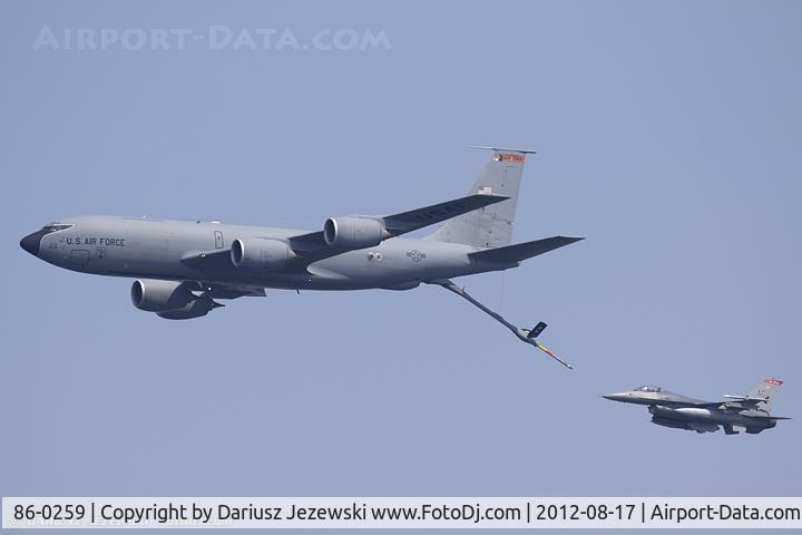 86-0259, General Dynamics F-16C-30-CF C/N 5C-365, KC-135R Stratotanker 62-3578 and F-16C Fighting Falcon 86-0259
