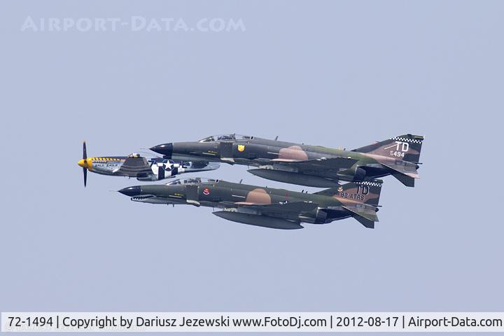 72-1494, McDonnell Douglas QF-4E Phantom II C/N 4498, U.S. Air Force Heritage Flight - F-4 Phantoms and P-51 Mustang