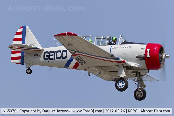 N65370, 1941 North American SNJ-2 Texan C/N 2562, North American SNJ-2 Texan  C/N 2562 - Geico Skytypers, N65370