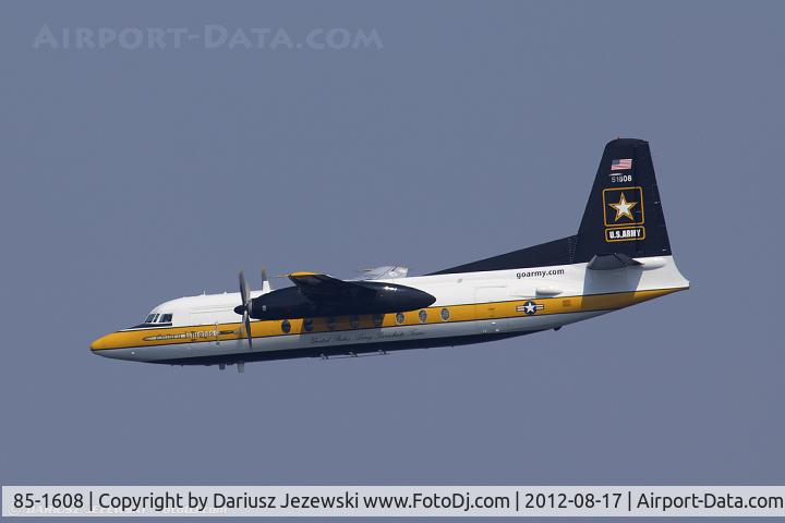 85-1608, 1984 Fokker C-31A (F27-400M) Troopship C/N 10668, C-31A Troopship (F-27-400M) 85-1608 US Army
