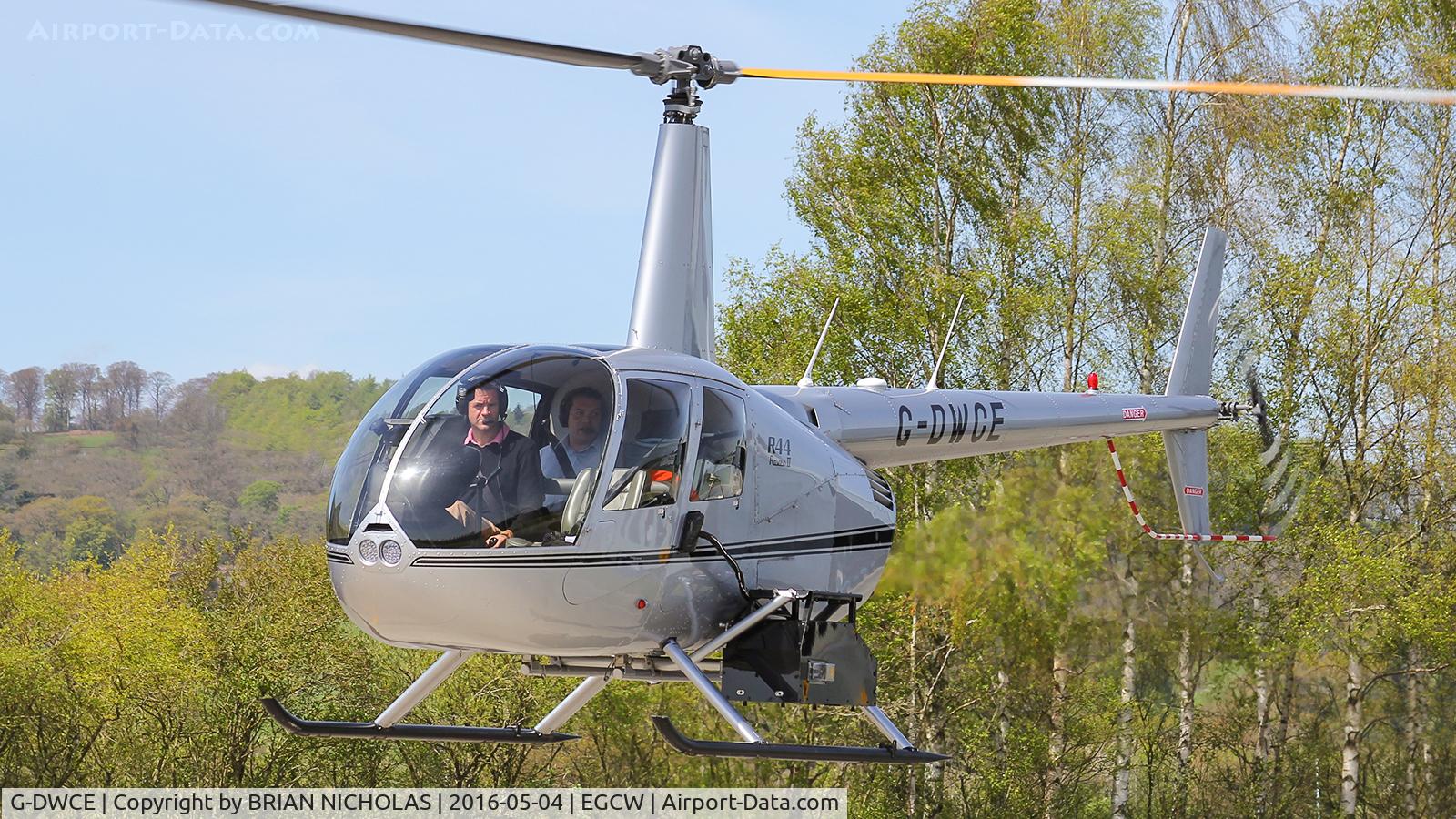G-DWCE, 2006 Robinson R44 Raven II C/N 11511, Over night stay.