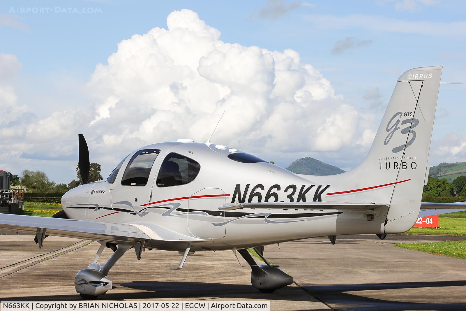 N663KK, 2008 Cirrus SR22 G3 GTS Turbo C/N 3064, Cirrus at Welshpool