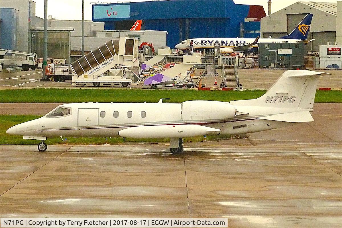 N71PG, 1975 Gates Learjet 36 C/N 013, At London- Luton