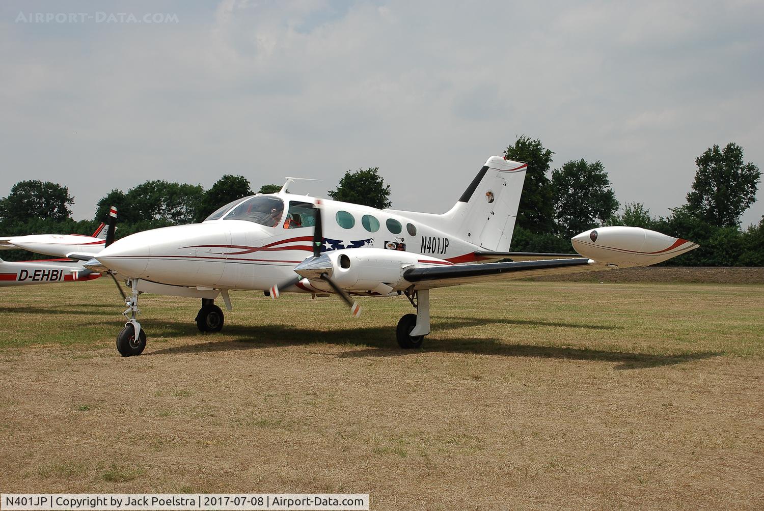 N401JP, 1969 Cessna 401A C/N 401A0046, N401JP at Dorsten gliding airport