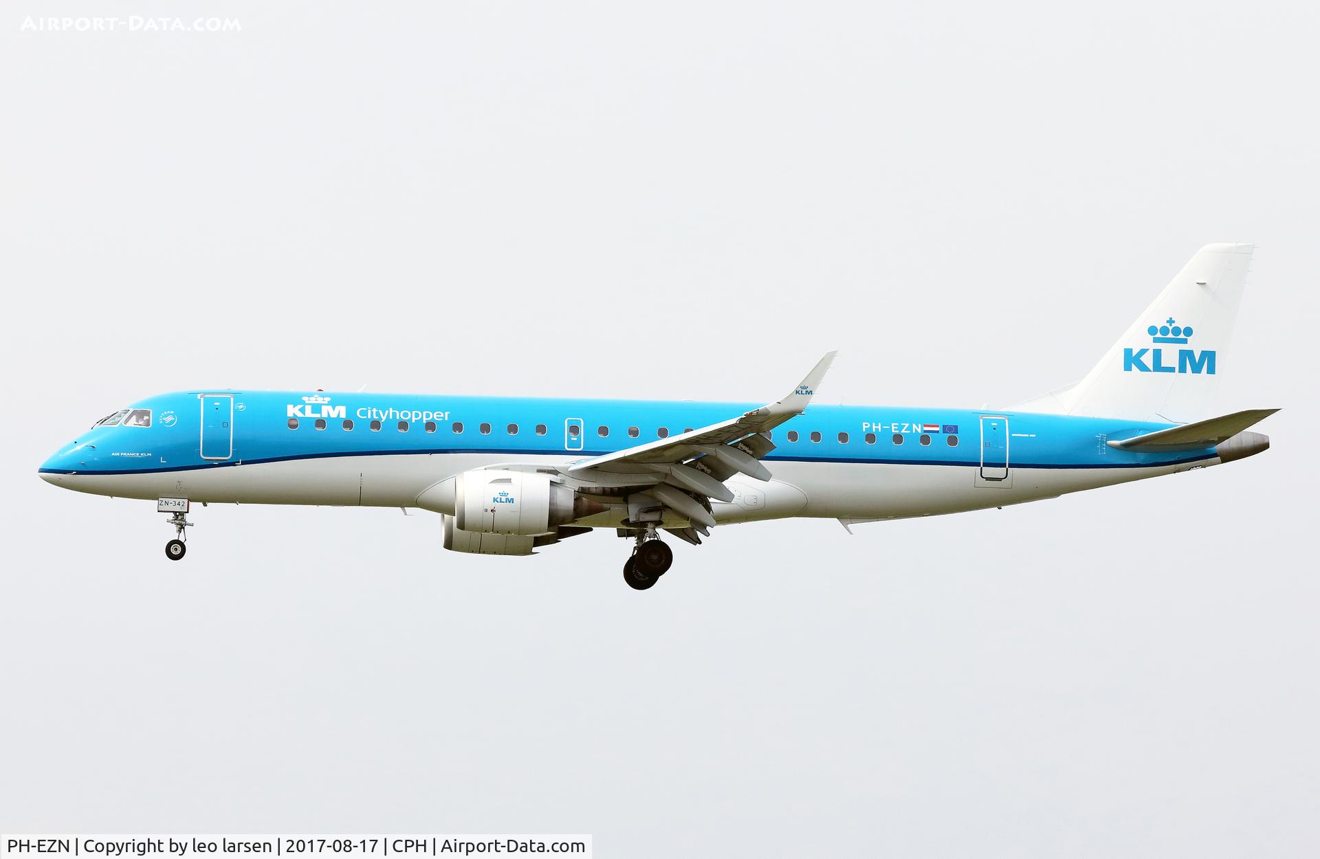 PH-EZN, 2010 Embraer 190LR (ERJ-190-100LR) C/N 19000342, Copenhagen 17.8.2017
