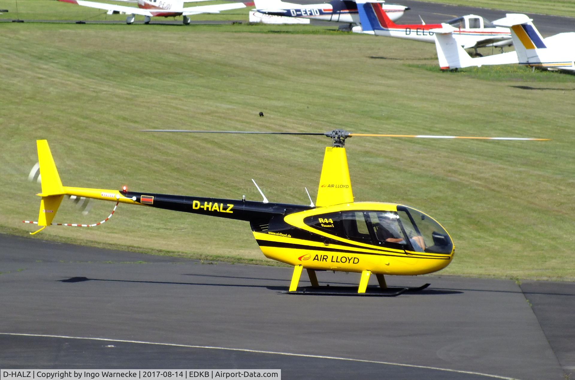 D-HALZ, 2004 Robinson R44 Raven C/N 1424, Robinson R44 Raven of Air Lloyd at Bonn-Hangelar airfield