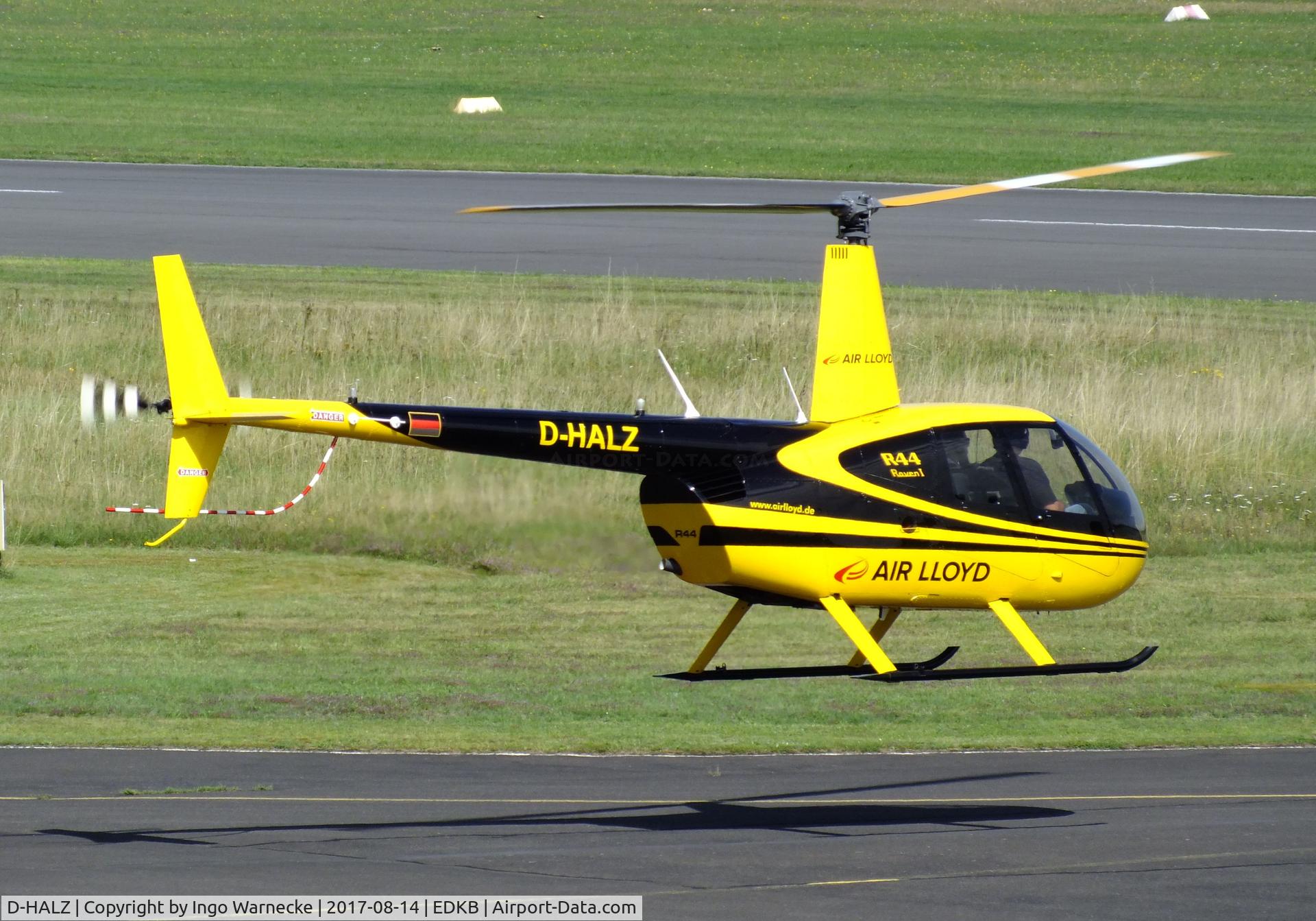 D-HALZ, 2004 Robinson R44 Raven C/N 1424, Robinson R44 Raven of Air Lloyd at Bonn-Hangelar airfield
