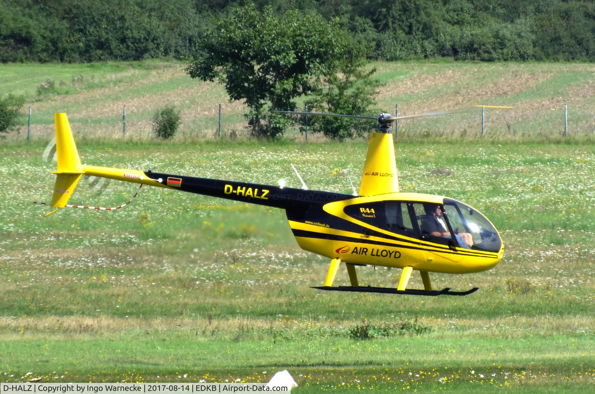 D-HALZ, 2004 Robinson R44 Raven C/N 1424, Robinson R44 Raven of Air Lloyd at Bonn-Hangelar airfield