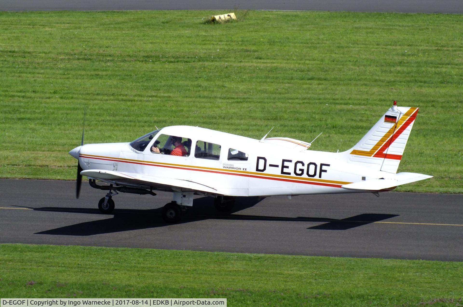 D-EGOF, 1982 Piper PA-28-161 Warrior II C/N 28-8216122, Piper PA-28-161 Warrior II at Bonn-Hangelar airfield