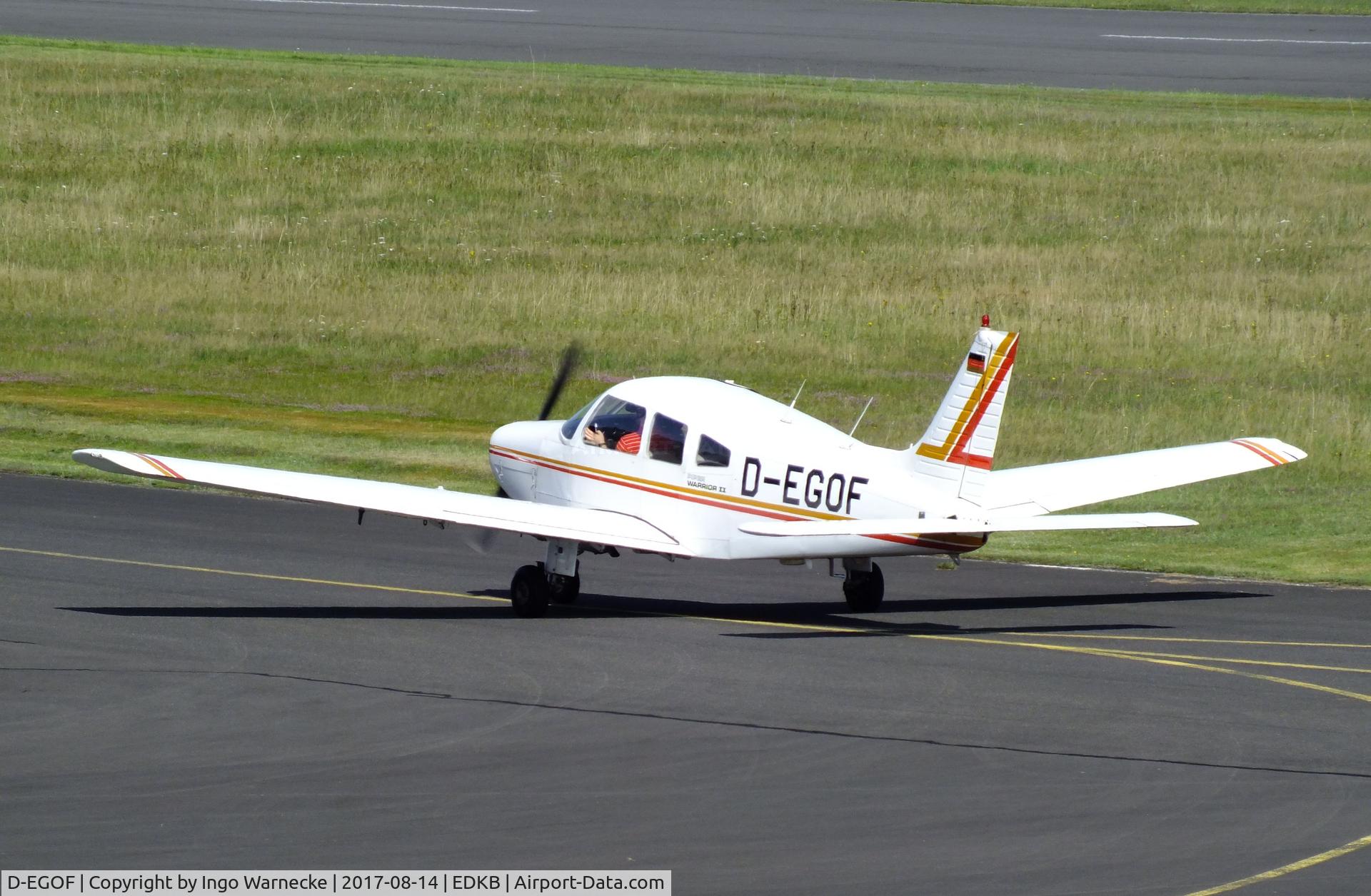 D-EGOF, 1982 Piper PA-28-161 Warrior II C/N 28-8216122, Piper PA-28-161 Warrior II at Bonn-Hangelar airfield