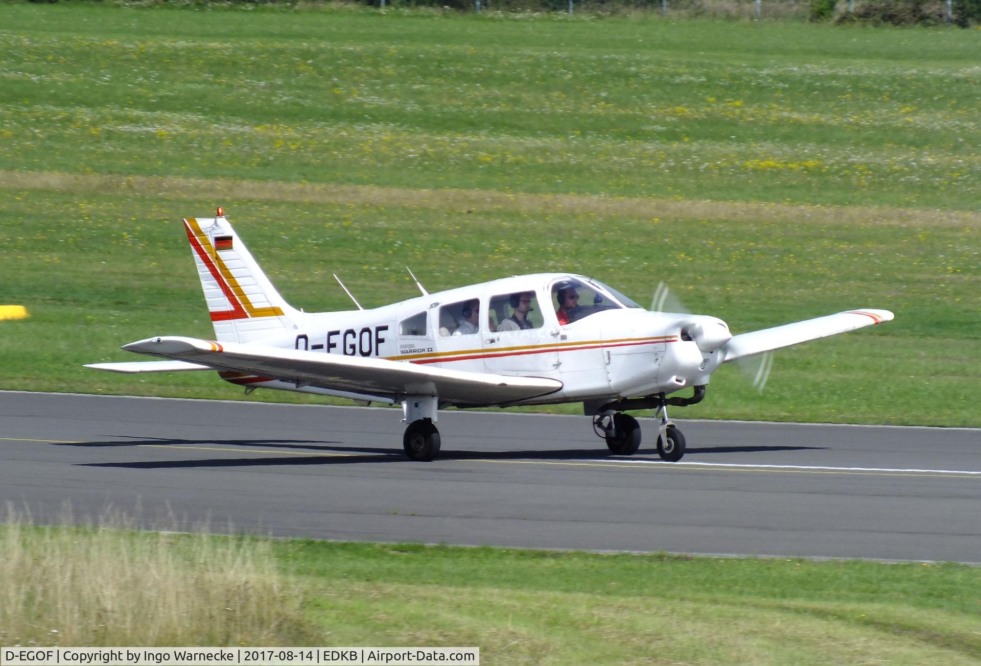 D-EGOF, 1982 Piper PA-28-161 Warrior II C/N 28-8216122, Piper PA-28-161 Warrior II at Bonn-Hangelar airfield