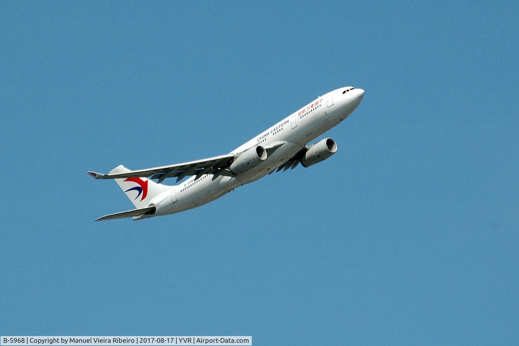 B-5968, 2015 Airbus A330-243 C/N 1603, MU216 to NKG (Nanjing)