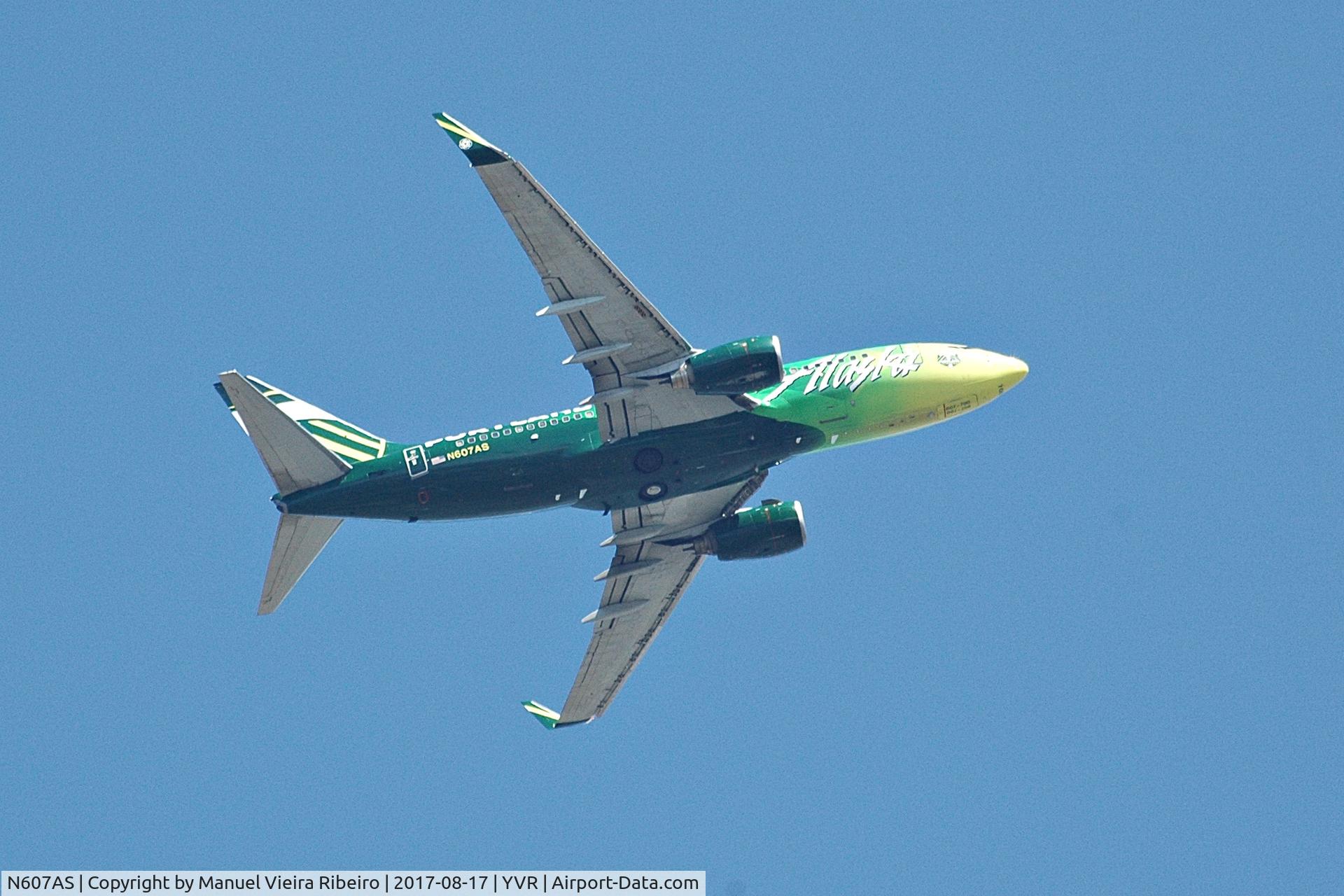 N607AS, 1999 Boeing 737-790 C/N 29751, AS702 to SeaTac