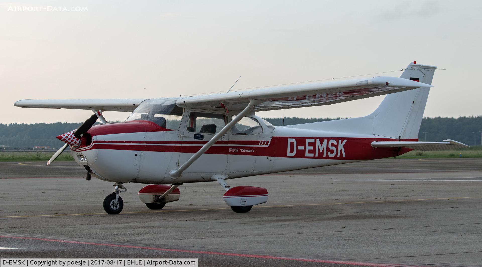 D-EMSK, 1976 Reims F172M ll Skyhawk C/N 1340, Resting at EHLE