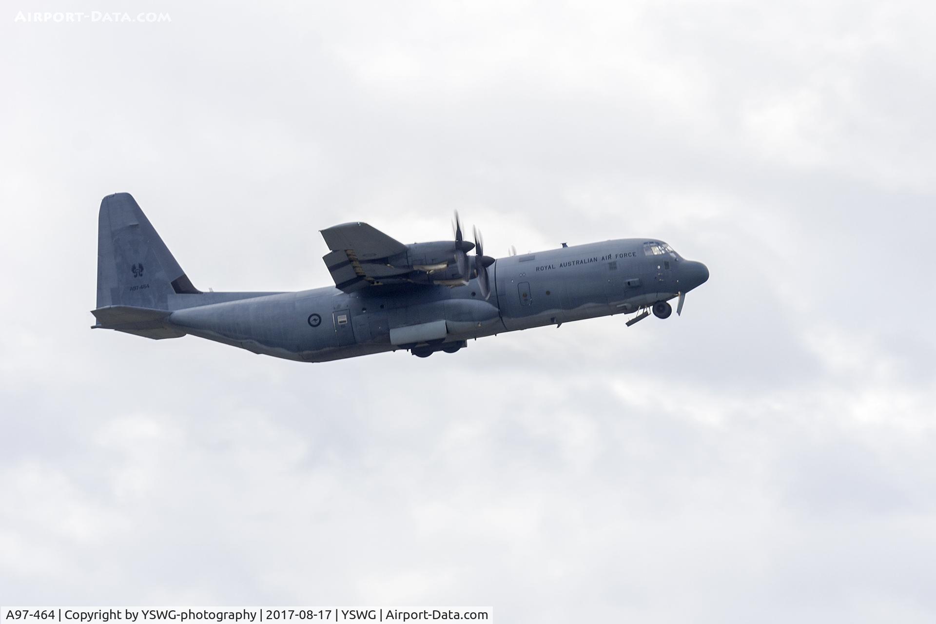 A97-464, 1998 Lockheed Martin C-130J-30 Super Hercules C/N 382-5464, Royal Australian Air Force (A97-464) Lockheed Martin C-130J Hercules departing from Wagga Wagga Airport