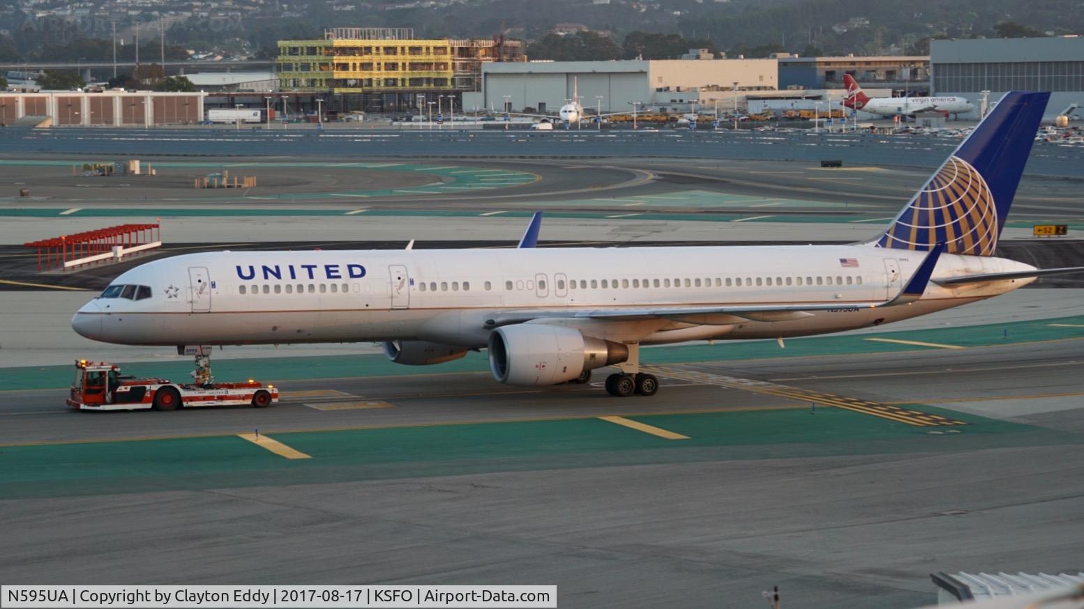 N595UA, 1998 Boeing 757-222 C/N 28748, SFO 2017.