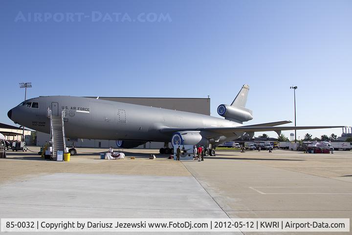 85-0032, 1985 McDonnell Douglas KC-10A Extender C/N 48237, KC-10A Extender 85-0032  from 2nd ARS 