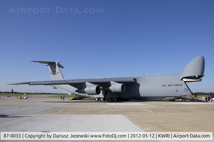 87-0033, 1988 Lockheed C-5B Galaxy C/N 500-0119, C-5A Galaxy 87-0033 from 439th AW 