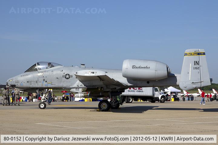 80-0152, 1980 Fairchild Republic A-10C Thunderbolt II C/N A10-0502, A-10C Thunderbolt 80-0152 IN  from 163rd FS 
