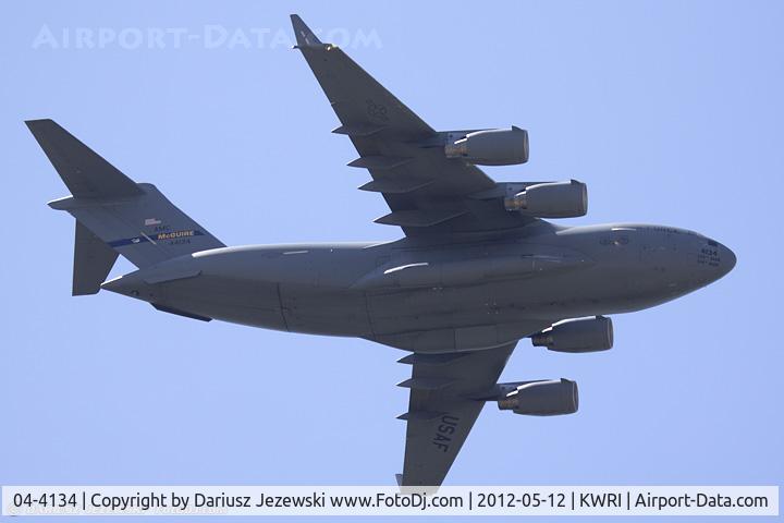 04-4134, 2004 Boeing C-17A Globemaster III C/N P-134, C-17A Globemaster 04-4134 from 6th AS 
