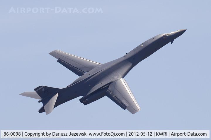 86-0098, 1986 Rockwell B-1B Lancer C/N 58, B-1B Lancer 86-0098 DY from 9th BS 