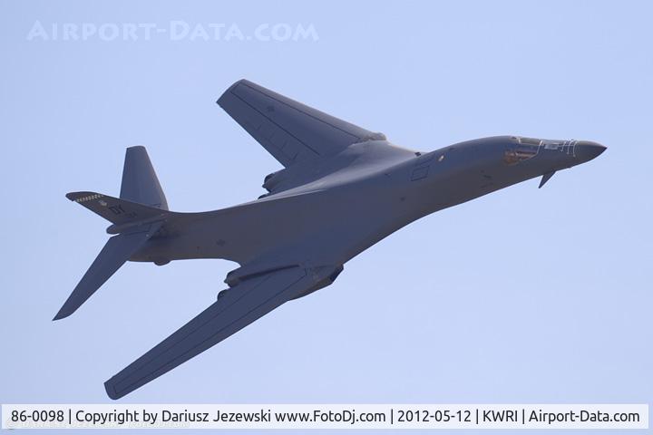 86-0098, 1986 Rockwell B-1B Lancer C/N 58, B-1B Lancer 86-0098 DY from 9th BS 