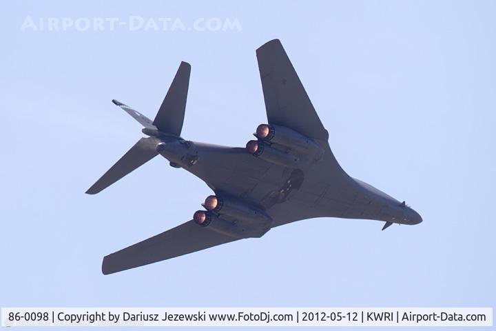 86-0098, 1986 Rockwell B-1B Lancer C/N 58, B-1B Lancer 86-0098 DY from 9th BS 