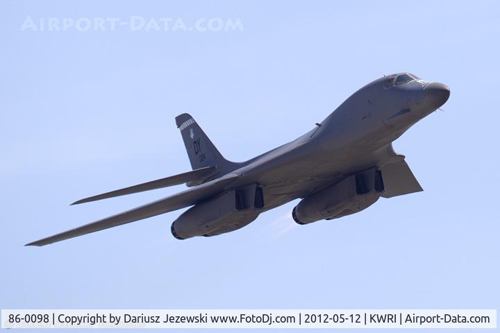 86-0098, 1986 Rockwell B-1B Lancer C/N 58, B-1B Lancer 86-0098 DY from 9th BS 