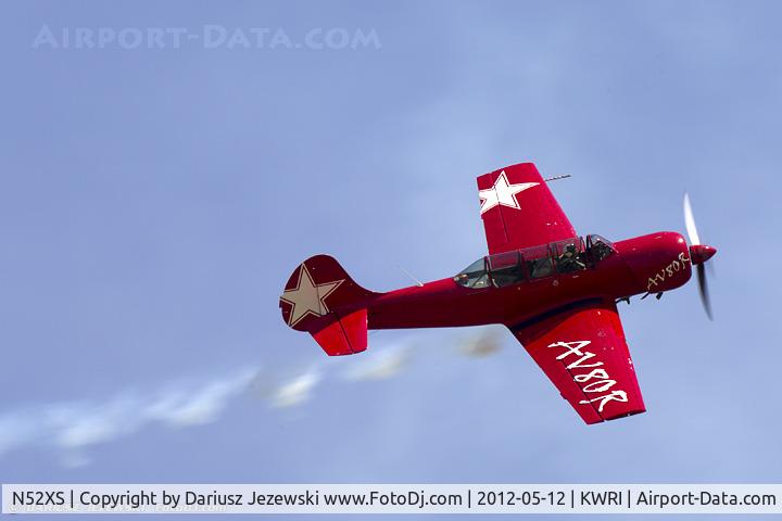 N52XS, Yakovlev (Aerostar) Yak-52W C/N 9912203, Yakovlev Yak-52W  C/N 9912203, NX52XS