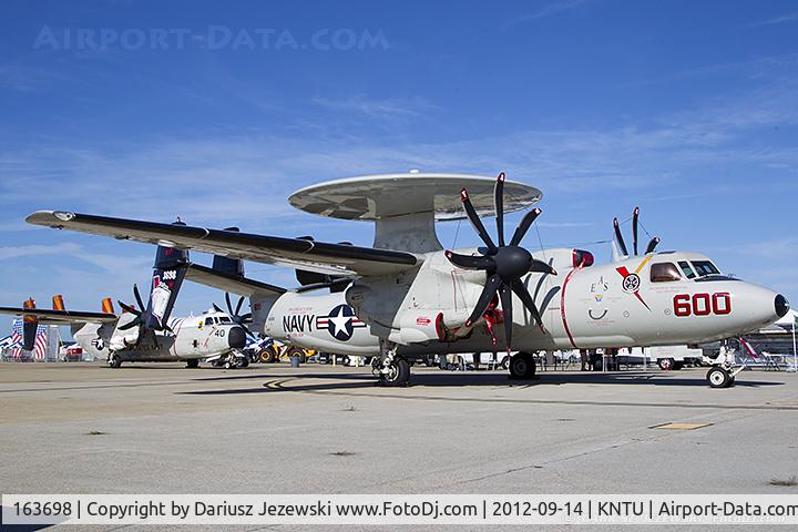 163698, Grumman E-2C Hawkeye Group 1 C/N A52-138, E-2C Hawkeye 163698 AJ-600 from VAW-124 