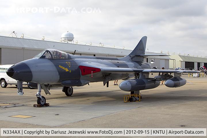 N334AX, Hawker Hunter F.58 C/N 41H-679904, Hawker Hunter Mk.58  C/N 41H-679904, N334AX