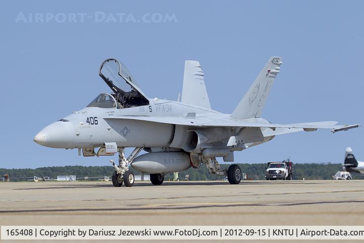 165408, McDonnell Douglas F/A-18C Hornet C/N 1452/C465, F/A-18C Hornet 165408 NE-406 from VFA-34 