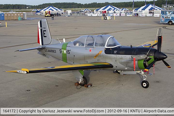 164172, Beech T-34C Turbo Mentor C/N GL-352, T-34C Turbo Mentor 164172 E CoNA from  TAW-5 NAS Whiting Field, FL