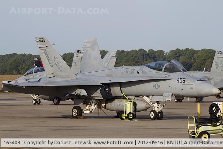 165408, McDonnell Douglas F/A-18C Hornet C/N 1452/C465, F/A-18C Hornet 165408 NE-406 from VFA-34 